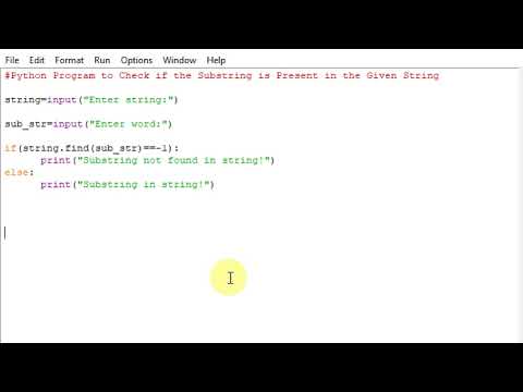 Python Program to Check if the Substring is Present in the Given String