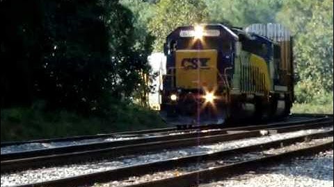 CSX EMD Autorack Train Near St. Denis, MD
