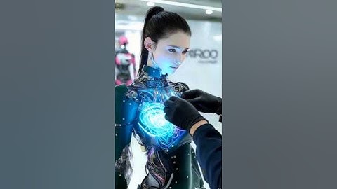 Guy Tries Out the Newest Girlfriend Robot at the Expo.