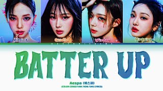 [AI COVER] AESPA (에스파) BATTER UP (ORG. BY BABYMONSTER) (COLOR CODED HAN/ROM/ENG LYRICS)