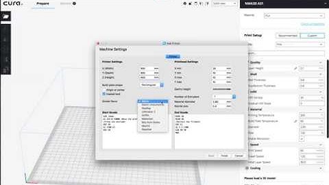 NWA3D A31 Tutorial: Cura 3.1 Settings