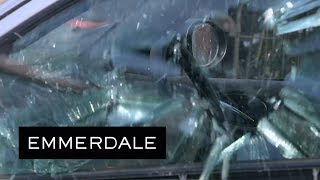 Emmerdale - Ross and Tracy Vent Their Anger by Smashing Up an Old Car
