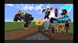 The Harbinger vs Illage and Spillage, Void worm, Leo's SANS and other bosses | Minecraft mob battle