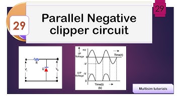 Implementation of Parallel Negative clipper using Multisim || All About ECE