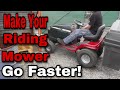 Make Your Craftsman Hydrostatic Lawn Mower Go Faster!