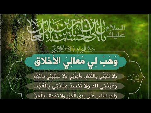 معنى لطيف جدا وقصة مميزة لعبارة وهب لي معالي الاخلاق شيخنا الايرواني دامت بركاته