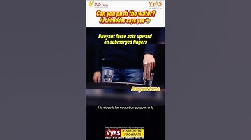 Can you push the water? | Archimedes says yes😁 #archimedes #water #buoyancy