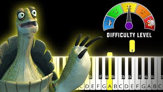 Oogway Ascends - Kung Fu Panda | MEDIUM Piano Tutorial + Sheet Music