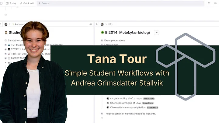 Tana Tour with Andrea Grimsdatter Stallvik: Simple Student Workflows