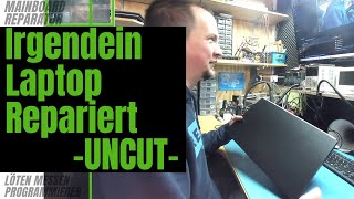 Notebook Computer hat Kurzschluss  Reparatur UNCUT