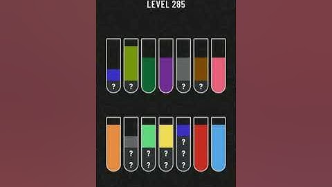 Water Sort Puzzle Level 285 | Level 285