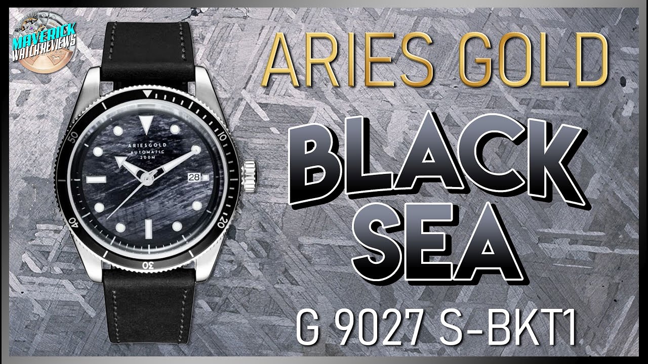 Not Too Bad For A Microbrand! | Aries Gold Black Sea 200m Automatic G 9027  S-BKT1 Unbox & Review - YouTube
