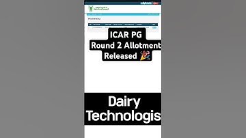 ICAR PG Round 2 Allotment Released 🎉🎉 #icar2024 #icarpg #icarjrf #agriculture