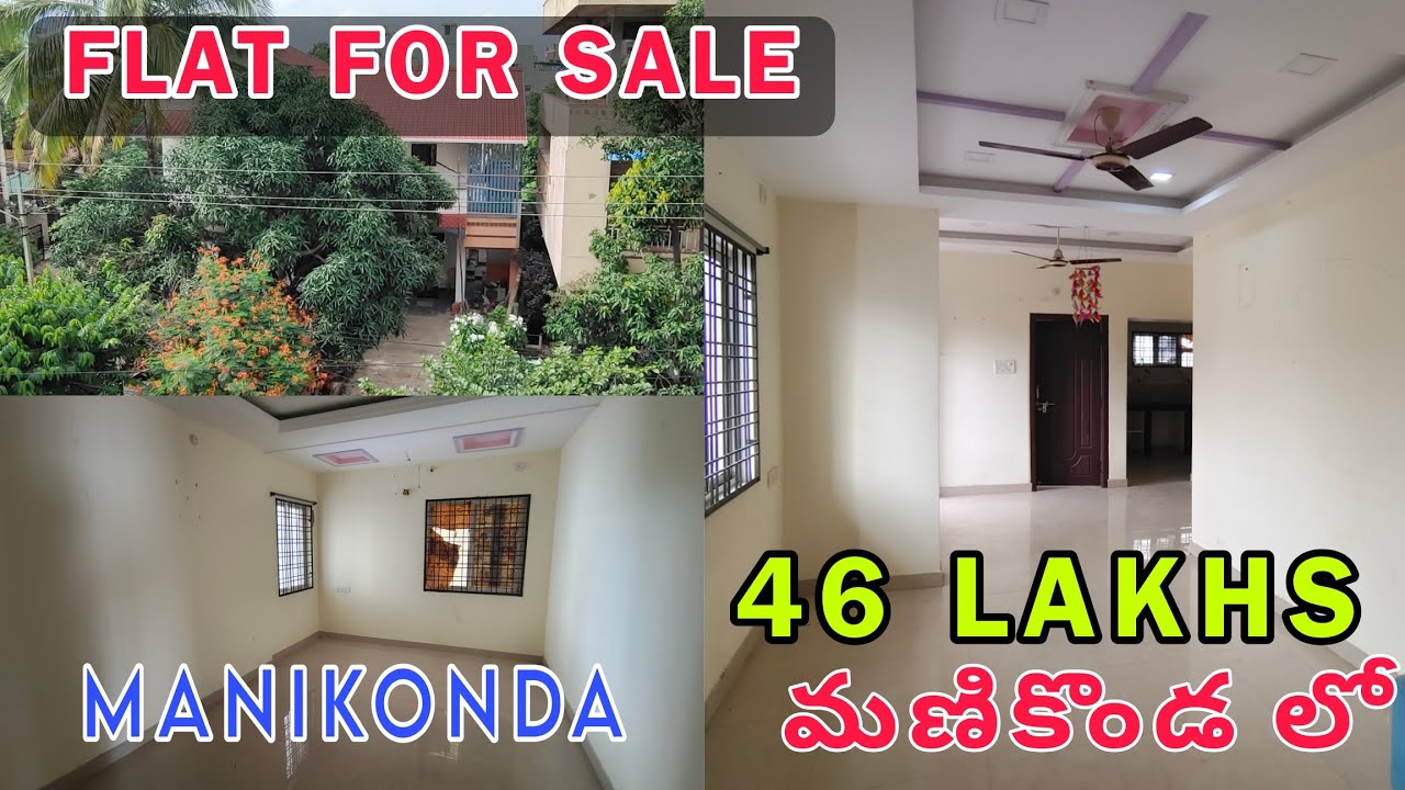 manikonda 46 LAKHS RESALE FLAT FOR SALE HYDERABAD ELIP PROPERTY 