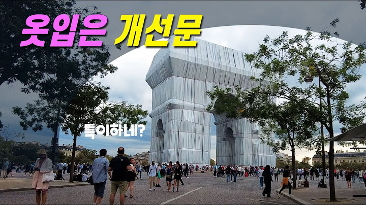 예술의 도시 파리에 '포장된 개선문' 등장...이것이 살아있는 설치예술???