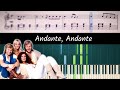 How to play Andante, Andante by ABBA - ACCURATE Piano Tutorial