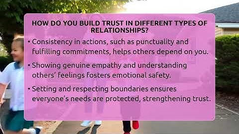 How Do You Build Trust In Different Types Of Relationships? - The Personal Growth Path
