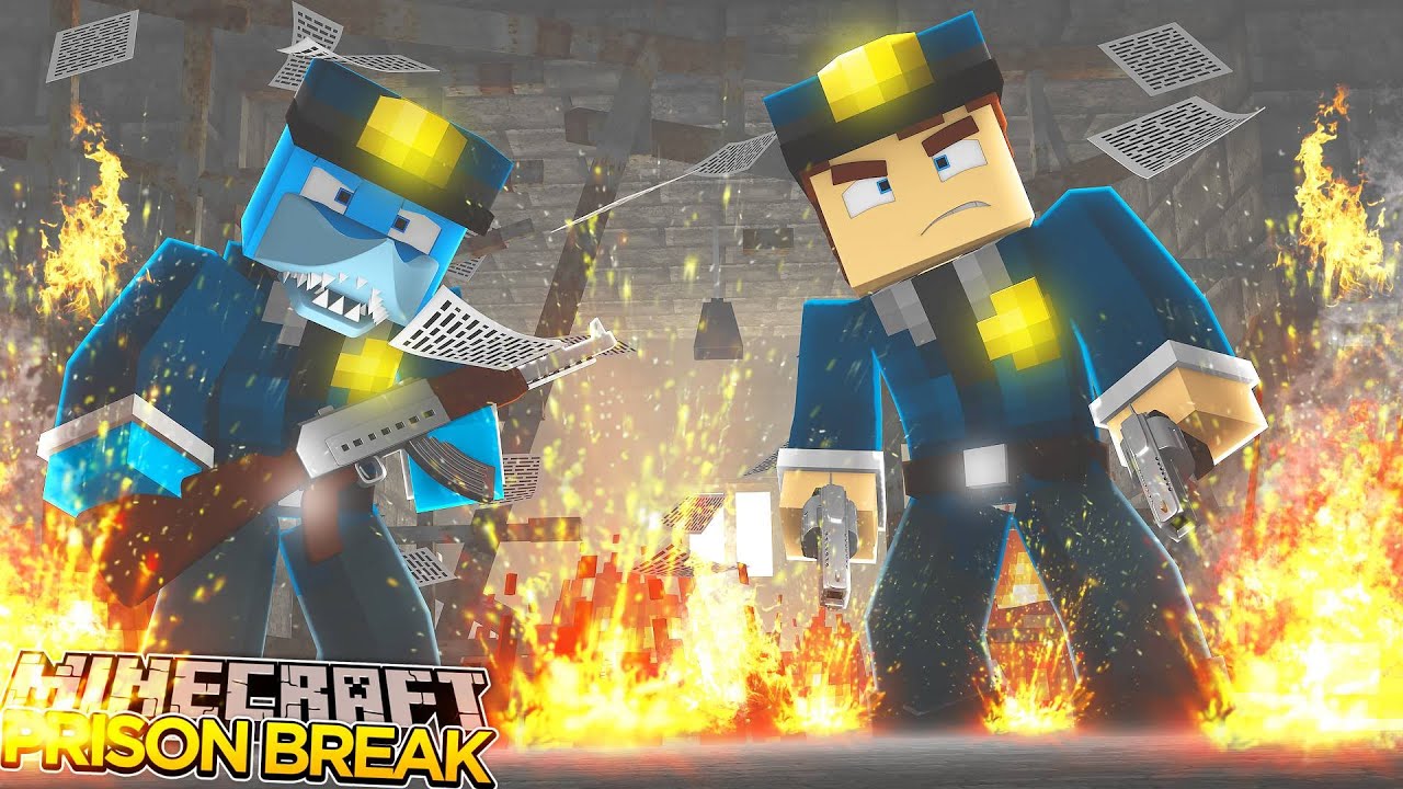 Minecraft PRISON BREAK - SHARKY STARTS A PRISON RIOT - YouTube