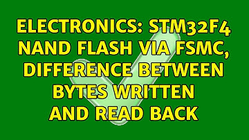 Electronics: STM32F4 NAND flash via FSMC, difference between bytes written and read back
