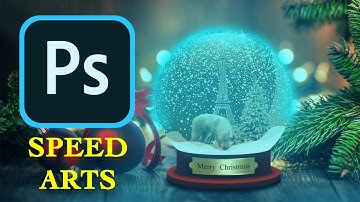 Photoshop Tutorial: How to Make a Custom, SNOWGLOBE from scratch.
