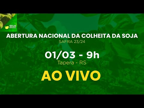 Abertura Nacional da Colheita da Soja Safra 23/24| Canal Rural