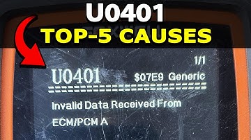 Hoe u de foutcode U0401 kunt oplossen: ongeldige gegevens ontvangen van ECM/PCM - deskundig advies