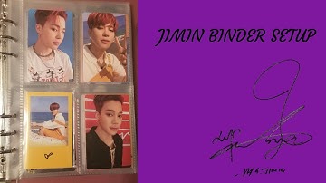 Jimin BTS Binder Set up