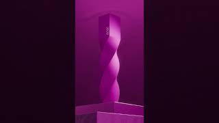 3D Art - Twisted elegance. Rendered with precision. 💜#shorts #3d