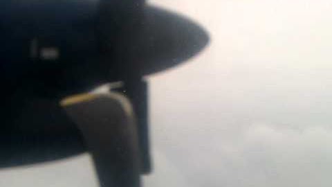 Propeller moving so fast it looks slow on camera