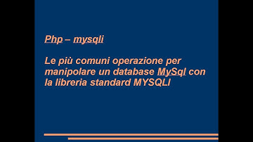 Php - Libreria Mysqli