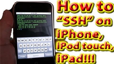 Easy way to SSH on iPhone 4 / iPad / iPod touch on iOS5 And Down