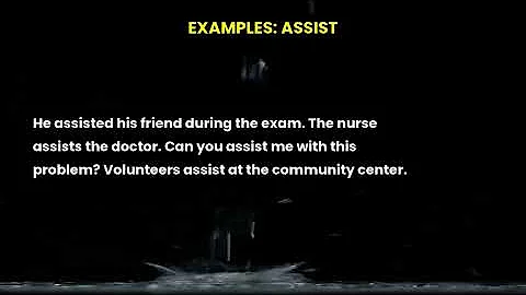 Let's learn the word assist | Improve your vocabulary #english #vocabulary #learnenglish