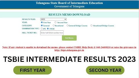 TS Inter 1st Year & 2nd Year Supplementary Results 2023 Declared @ tsbie.cgg.gov.in; Direct lin...