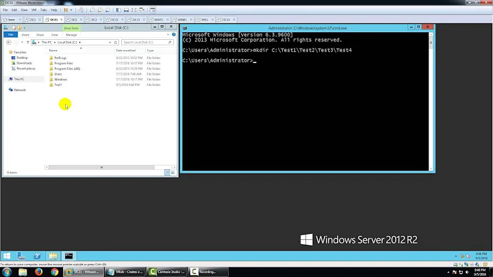 Mkdir :  Creates a directory