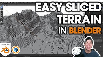 EASY Sliced Terrain Models in Blender!