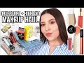 DRUGSTORE + HIGHEND MAKEUP HAUL | SEPHORA SALE, MERIT BEAUTY, TJMAXX + E.L.F. COSMETICS | Jackie Ann