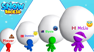 Snow Race 3D: Fun Racing - balls, All Levels Gameplay Part 2 Android iOS