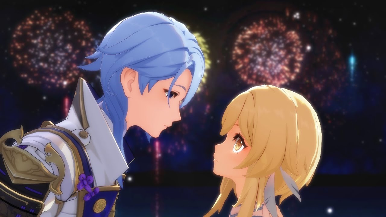 Lumine Confesses Her Feelings to Ayato | Genshin Impact Animation - YouTube