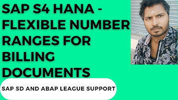 SAP S4 HANA - Flexible Number Ranges for billing documents