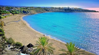 Coral Bay in Cyprus 🇨🇾. The best beach in Paphos. 4K