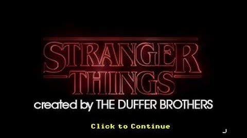 Stranger Things (demo/tribute) Game (Spotlight)