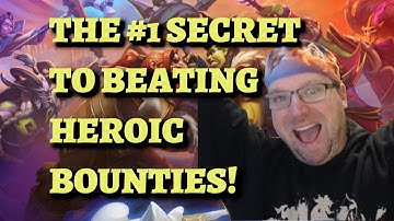 The #1 Secret to Beating Heroic Bounties! (Hearthstone Mercenaries Top Tips)