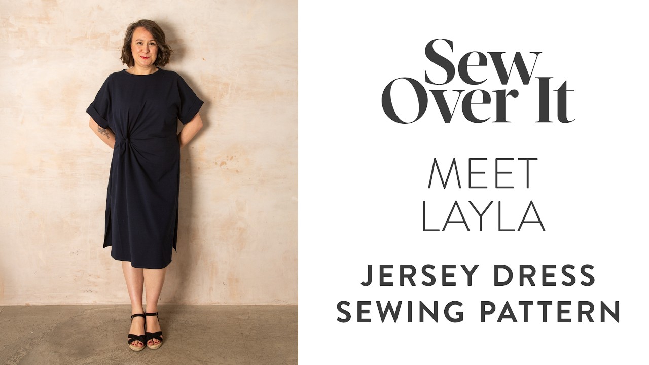 simple jersey dress pattern Introducing Layla oh polly dress
