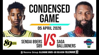Sendai 89Ers vs. Saga Ballooners - Condensed Game