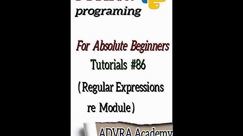 Regular Expressions |  Python Tutorials For Absolute Beginners In Hindi #86  #shorts