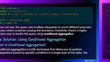 Optimize Your PostgreSQL Query with Conditional Aggregation for Better Performance