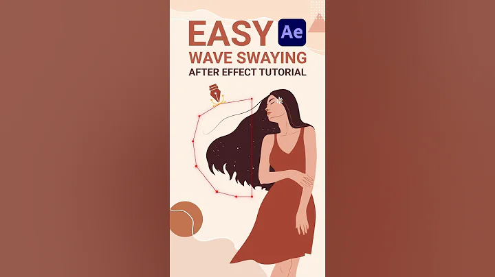 Easy Swaying Wave hair | After Effects |After Effects Tutorial #tutorial #aftereffects #illustrator