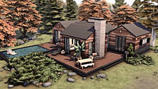 SMALL MODERN CABIN 🌲 The Sims 4 Speed Build | No CC