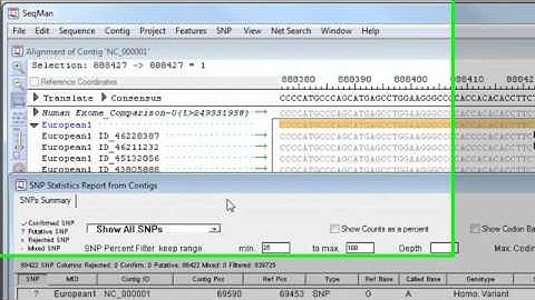 DNASTAR - Large Scale, Multi-Sample SNP Analysis