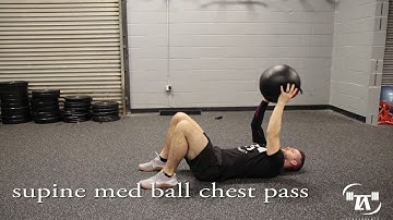 supine med ball chest pass